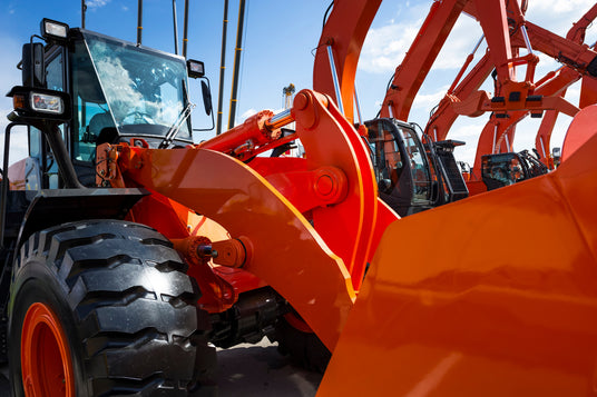 Metallschutzlack am Traktor