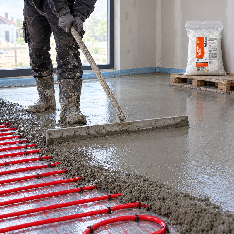 BE-485 Polypropylenfasern für Beton, Estrich & Mörtel