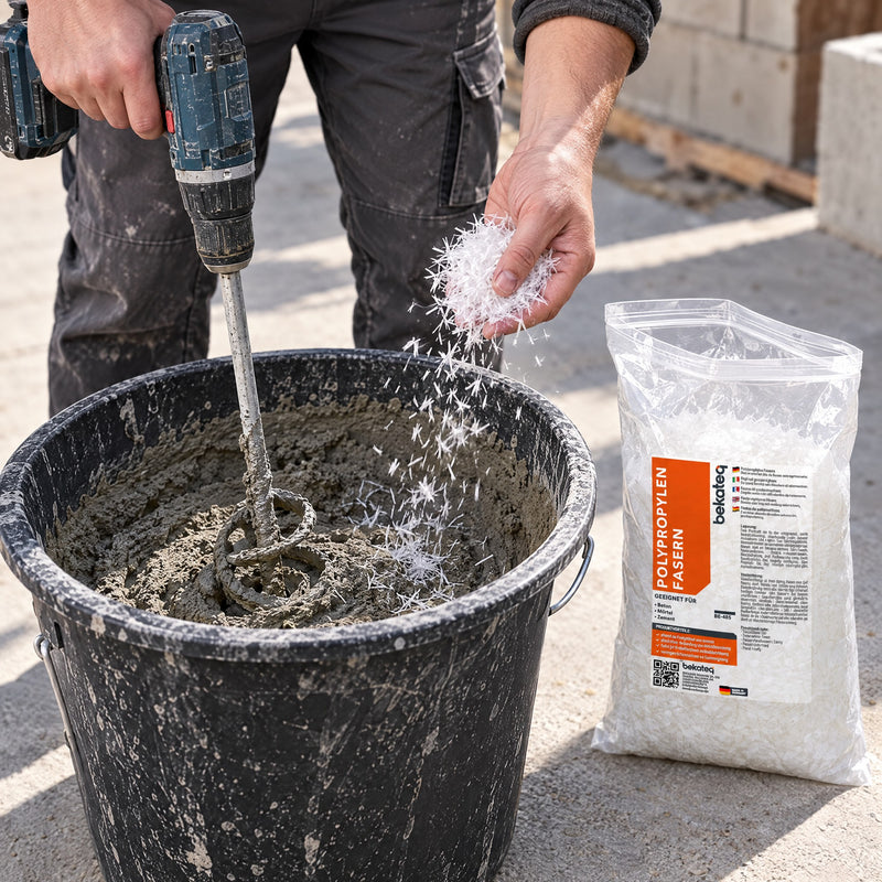 BE-485 Polypropylenfasern für Beton, Estrich & Mörtel