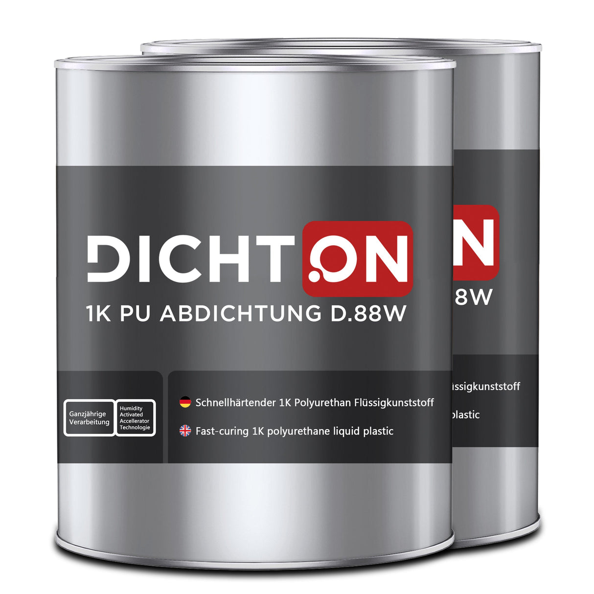 D.89W 1K PU Abdichtung in grau faserverstärkt für aussen