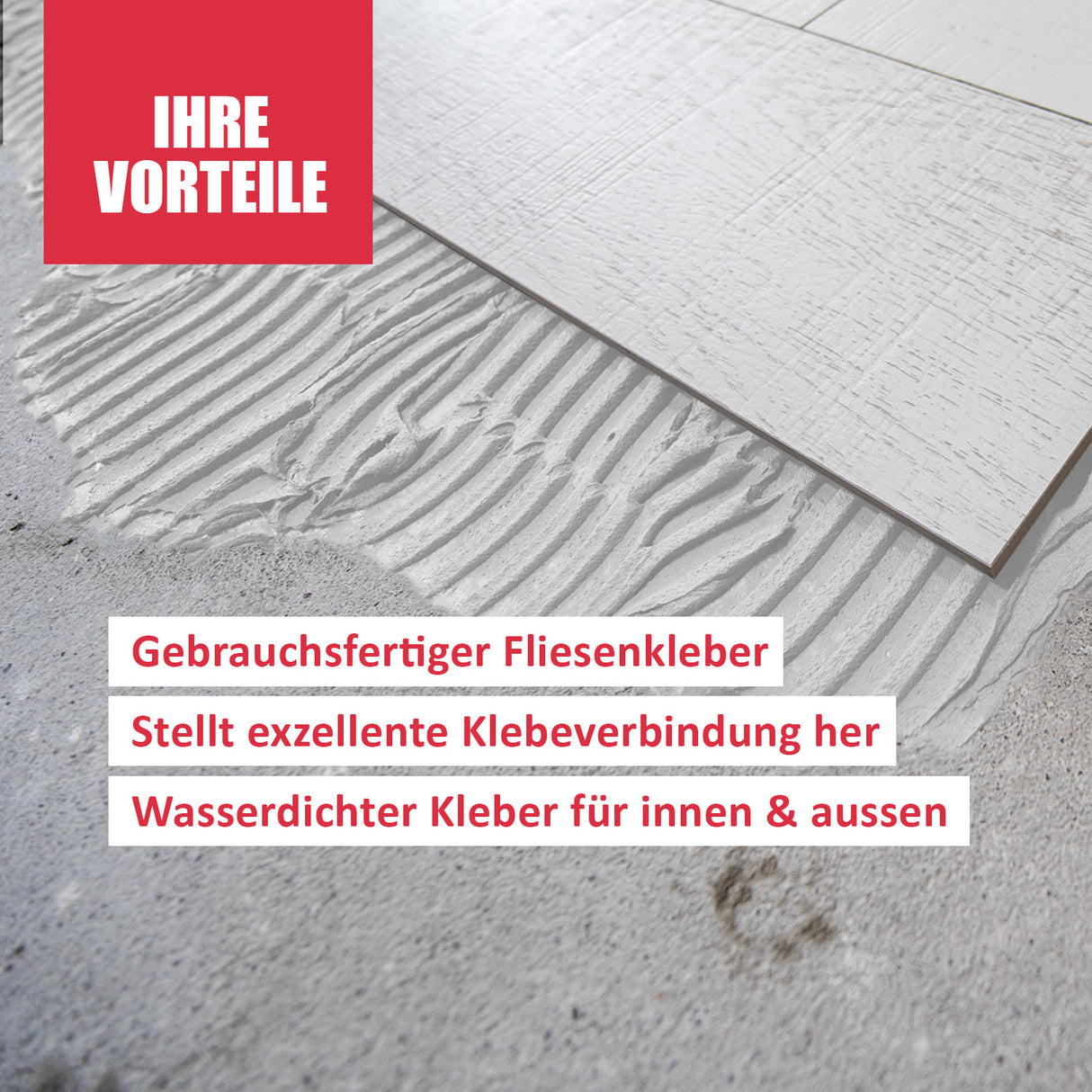 D.85W Fliesenkleber gebrauchsfertig für innen und aussen