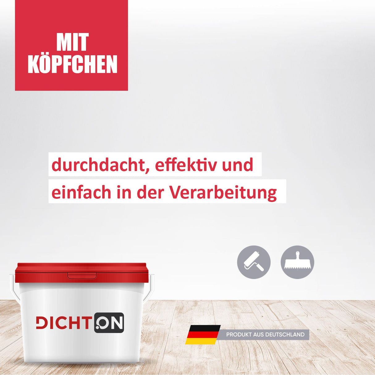 D.80W Bodenkleber für Parkett, PVC-, CV-, Vinyl- und Teppich