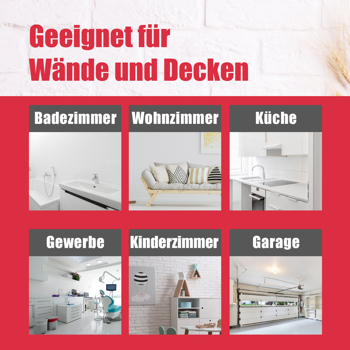 Räume für Farben und Lacke.