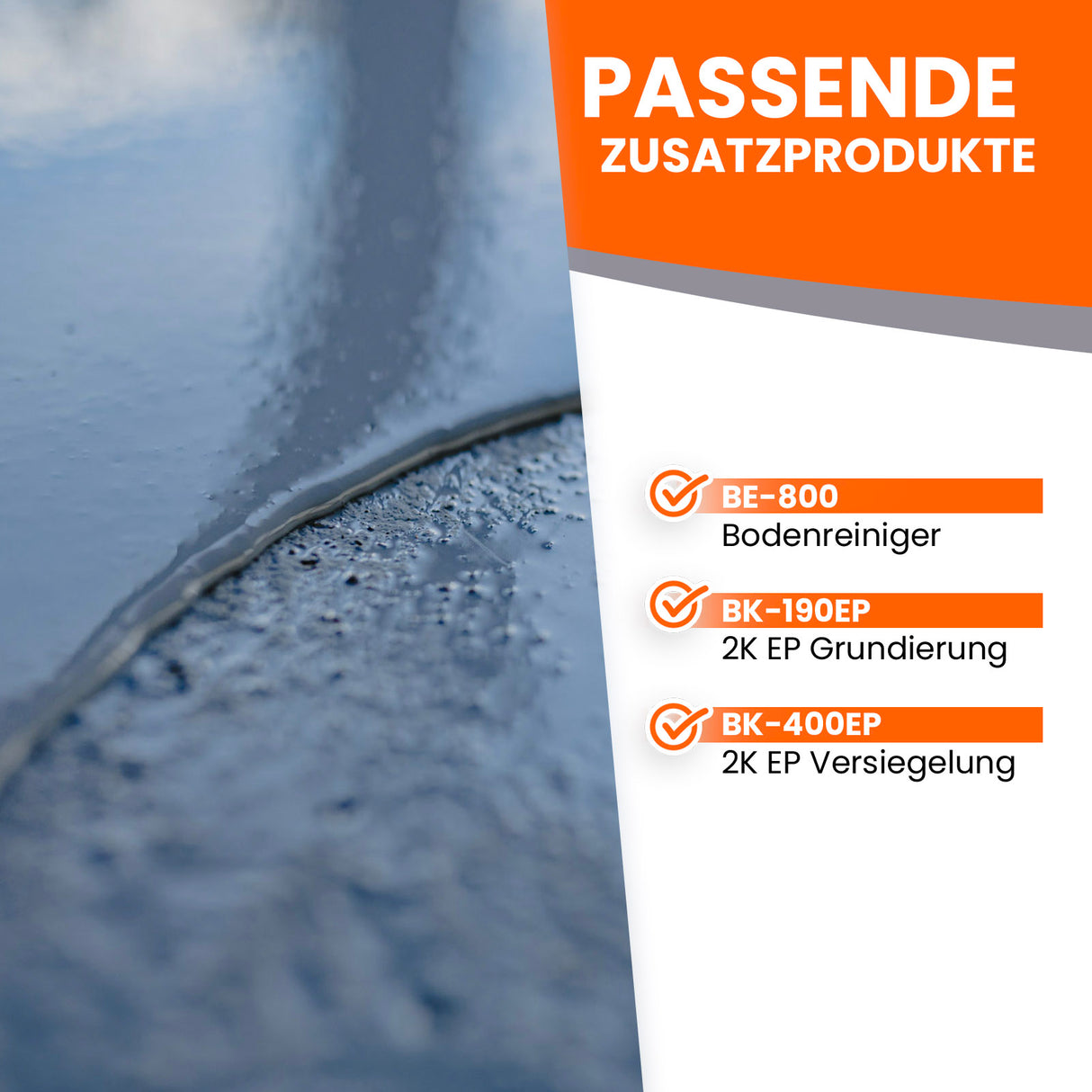 Nahaufnahme von beschichteter Oberfläche.