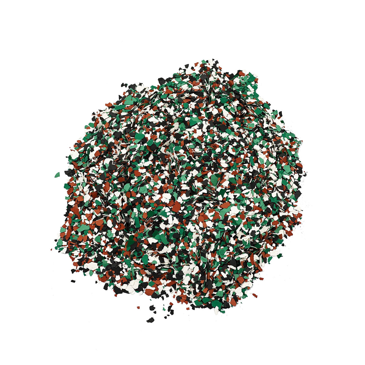 Bunte Farbchips auf weißem Hintergrund.