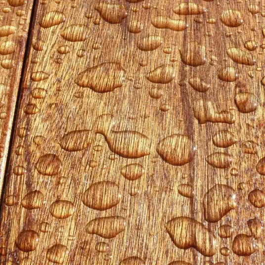 Holz Regentropfen