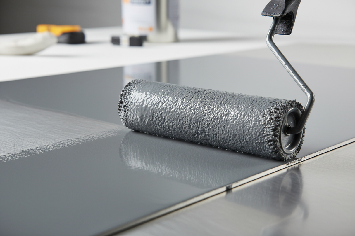 metallschutz grundierung in grau rollen