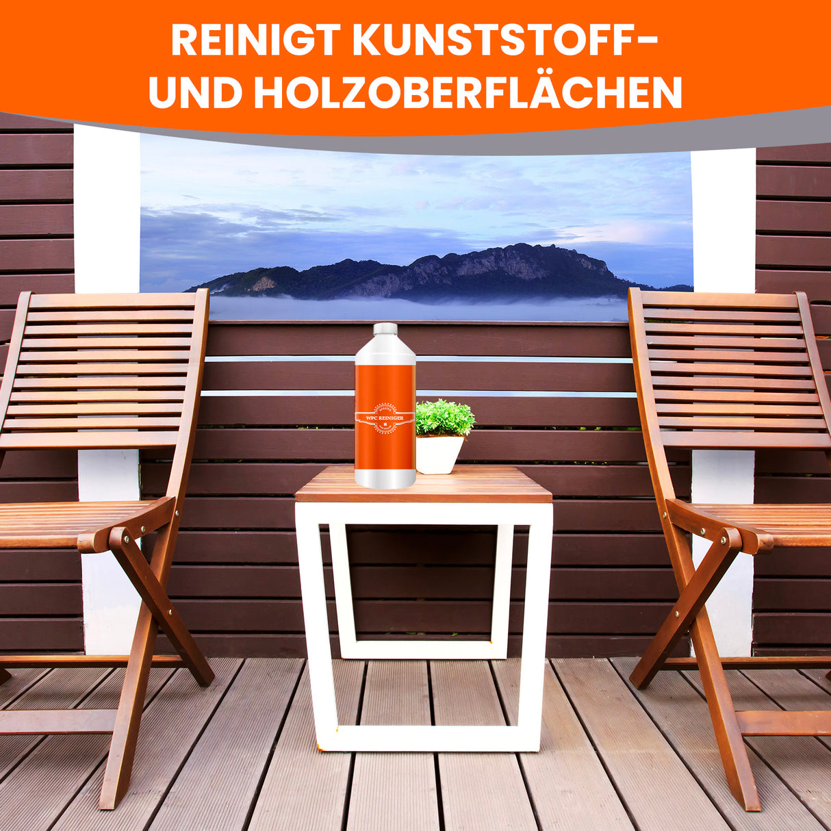 BE-718 WPC Reiniger Set Konzentrat + Bürste