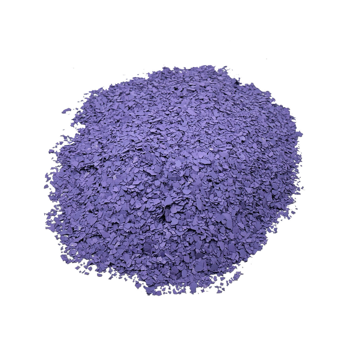 Violette Farbchips auf weißem Hintergrund.