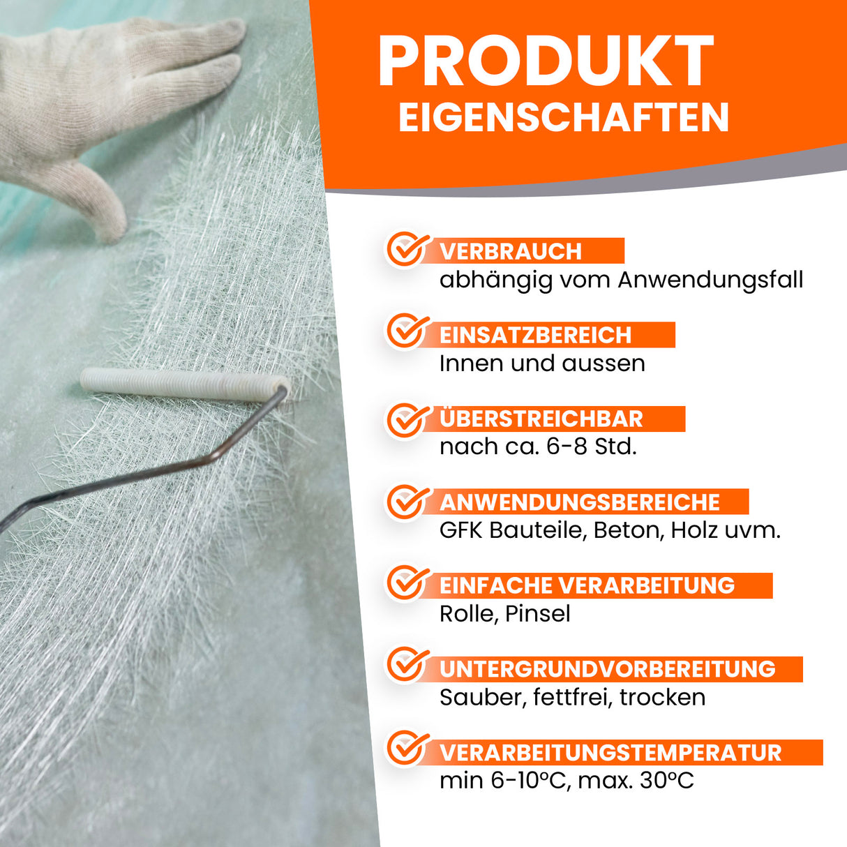 Produktmerkmale von BEKATEQ-Beschichtung.