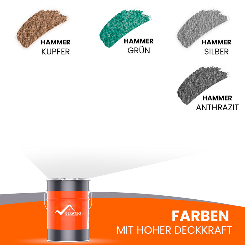 Farbmuster und Farbeimer von BEKATEQ.
