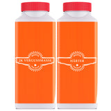 Zwei Bekateq-Flaschen: 2K Vergussmasse und Härter.