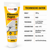 D.61W Fliesen- und Fugenreparaturspachtel 2in1