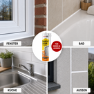 D.33W Baudicht Silikon für Fenster, Bad & Küche außen & innen