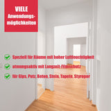 Flur mit Anwendungsmöglichkeiten-Text.