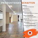 Raum mit Produkteigenschaften-Text.