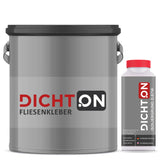 DICHTON D.85W Fliesenkleber Set mit 1l Grundierung Isoliergrund