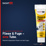 D.61W Fliesen- und Fugenreparaturspachtel 2in1