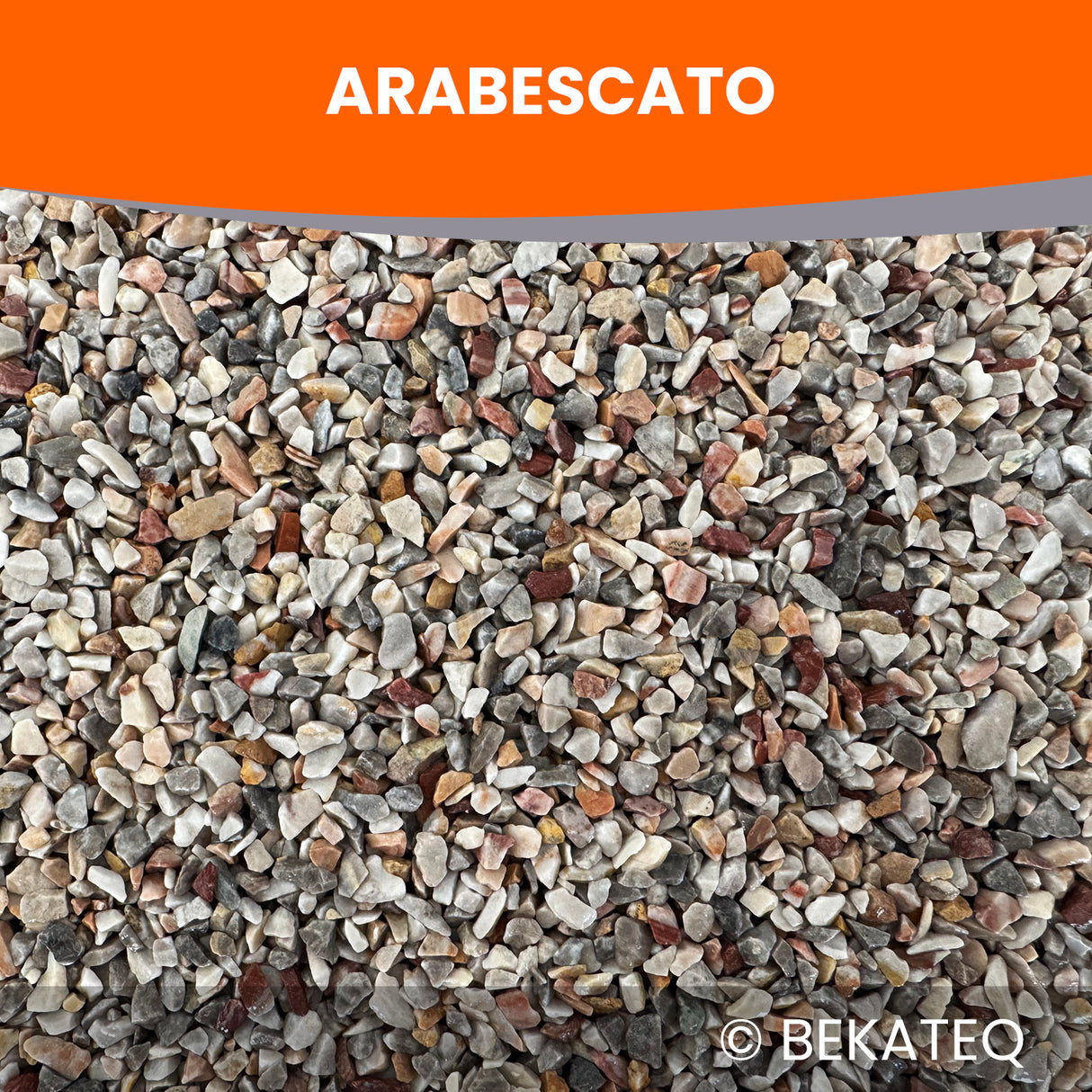 Arabescato Kieselsteine von BEKATEQ für Malerbedarf.