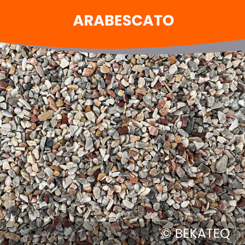 Arabescato Kieselsteine von BEKATEQ für Malerbedarf.