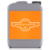 Kanister mit Bekateq Boots- und Yachtöl, orange Etikett.