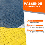 Pflastersteine mit Bodenreiniger und Epoxy-Produkten von BK.