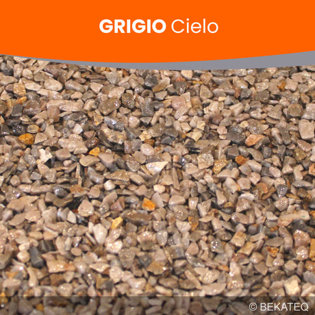 Bekateq Steinteppich Marmorkies Grigio Cielo