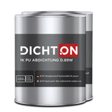 D.89W 1K PU Abdichtung in grau faserverstärkt für aussen