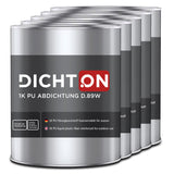 D.89W 1K PU Abdichtung in grau faserverstärkt für aussen