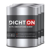 D.89W 1K PU Abdichtung in grau faserverstärkt für aussen