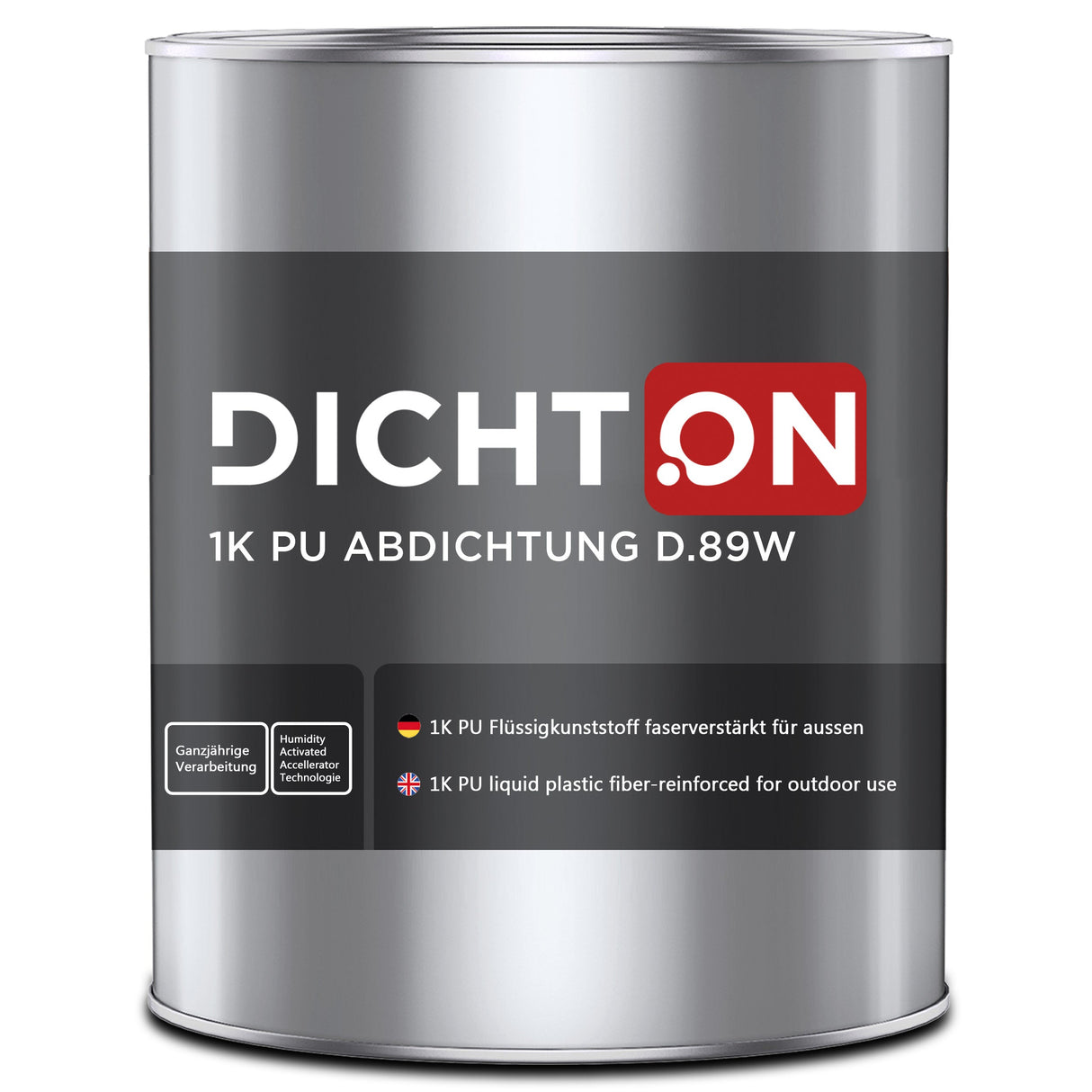 D.89W 1K PU Abdichtung in grau faserverstärkt für aussen