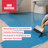 D.90W 1K PU Abdichtung in blau für innen und aussen