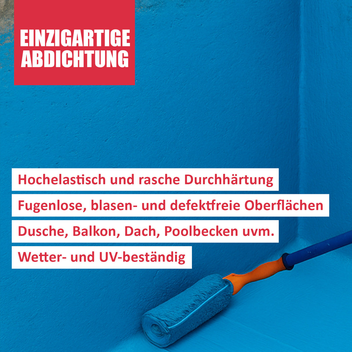 D.90W 1K PU Abdichtung in blau für innen und aussen