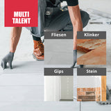 DICHTON D.85W Fliesenkleber Set mit 1l Grundierung Isoliergrund