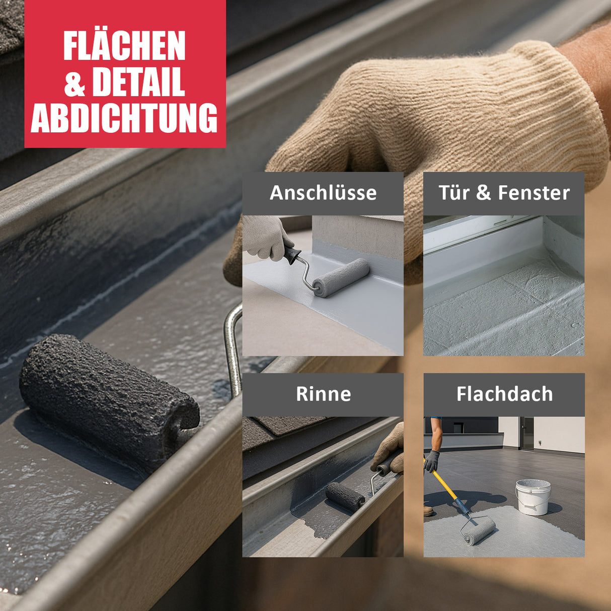 D.89W 1K PU Abdichtung faserverstärkt für aussen