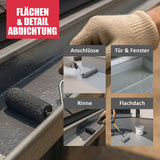 D.89W 1K PU Abdichtung in grau faserverstärkt für aussen