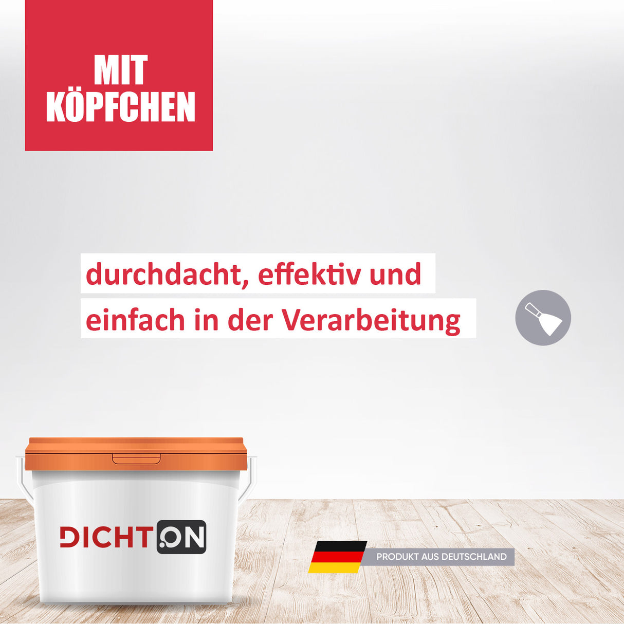 Farbeimer, Text, Deutschland-Flagge, Wand.