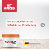 Farbeimer, Text, Deutschland-Flagge, Wand.