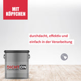 DICHTON D.85W Fliesenkleber Set mit 1l Grundierung Isoliergrund