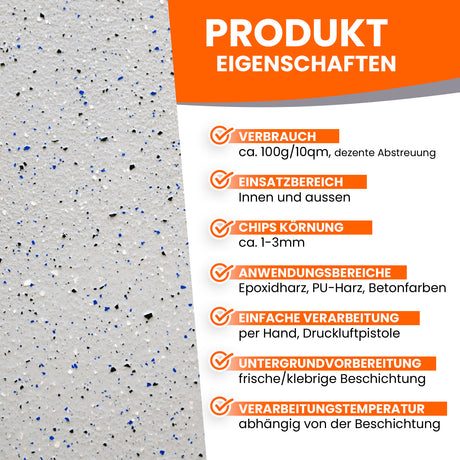 Produktmerkmale von Beschichtungsmaterialien.