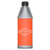 Flasche mit Bodenversiegelungsetikett.