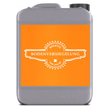 Kanister mit Bodenversiegelungsetikett.