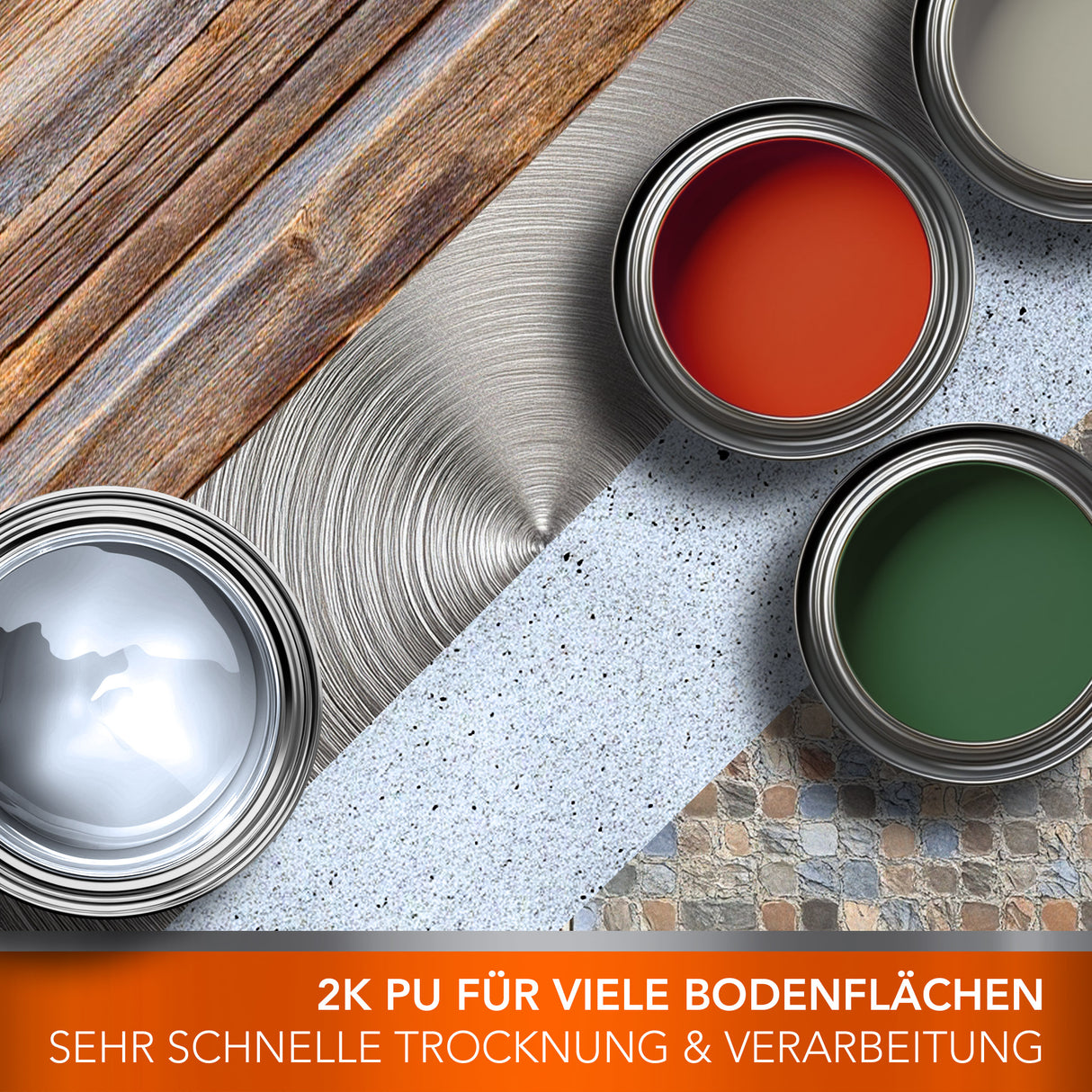 BK-305PU Balkonbeschichtung & Abdichtung Set in Grau