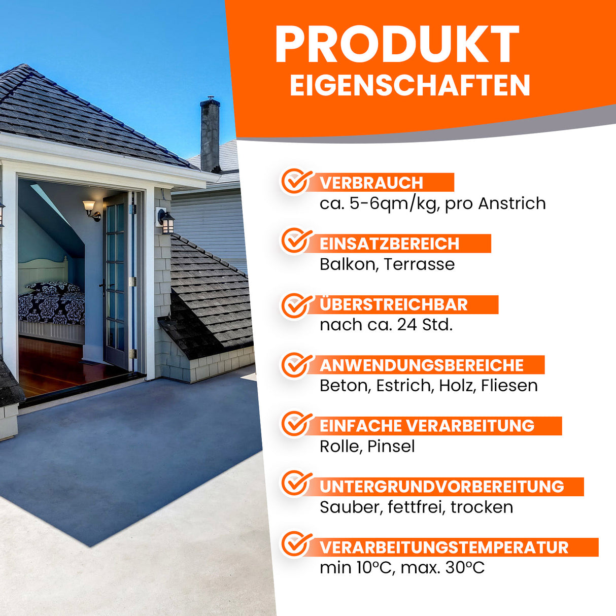 Produktmerkmale von BEKATEQ Epoxidharz.
