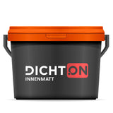 Eimer mit "Dichton" Beschriftung.