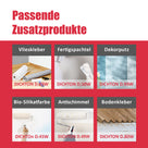 Sechs Produkte für Bauanwendungen.