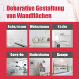 Dekorative Wandgestaltung in verschiedenen Räumen.