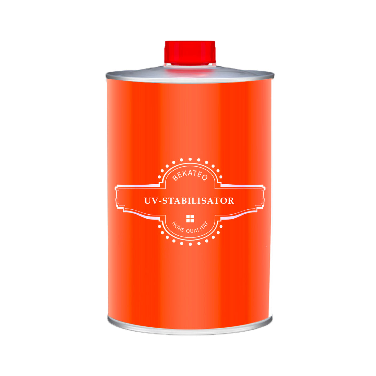 Rote Dose mit UV-Stabilisator.