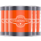 Vier Dosen Verdünnung von BEKATEQ.