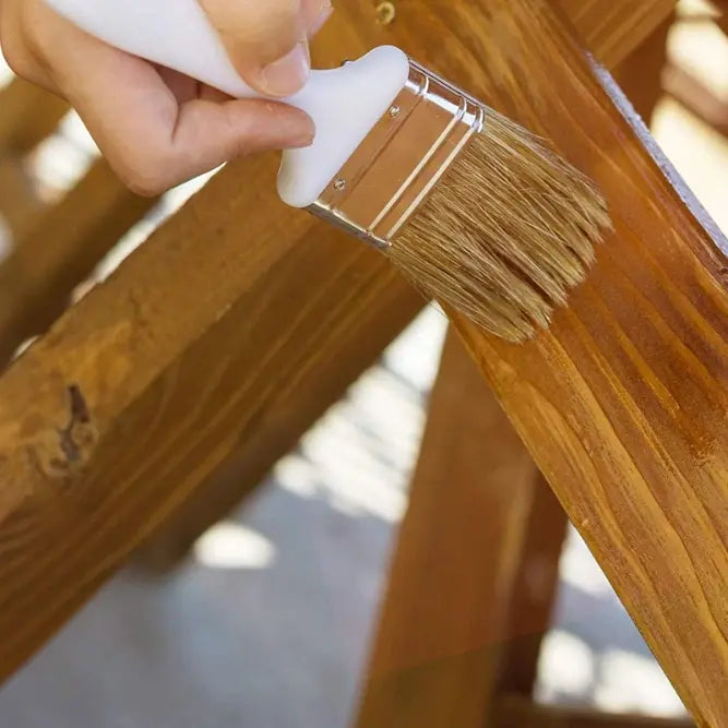 Holz weißer Pinsel